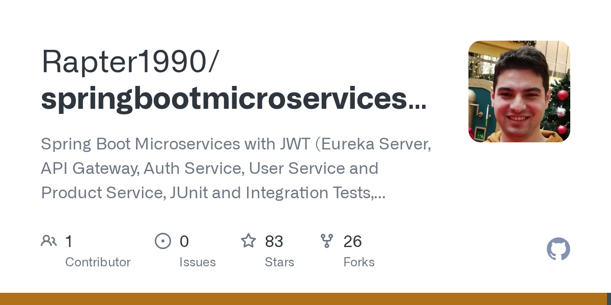 GitHub - Rapter1990/springbootmicroserviceswithsecurity