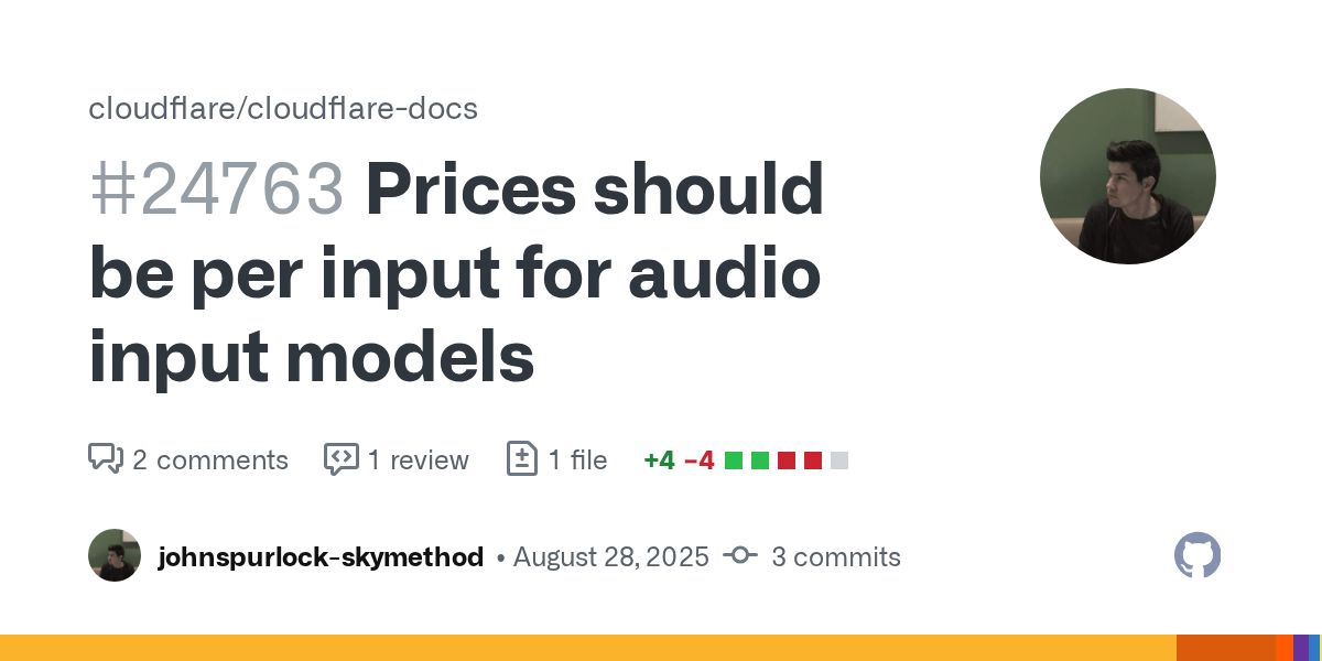 Prices should be per input for audio input models by johnspurlock-s...