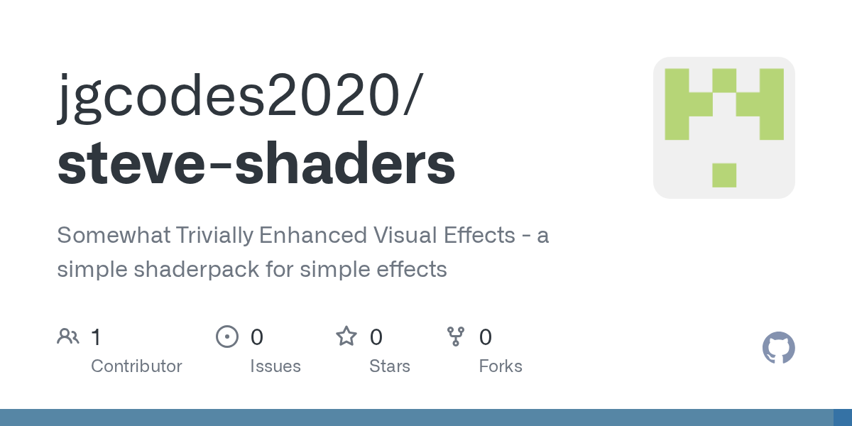 GitHub - jgcodes2020/steve-shaders at a339f36db0c8777bf51ede58b20ee...