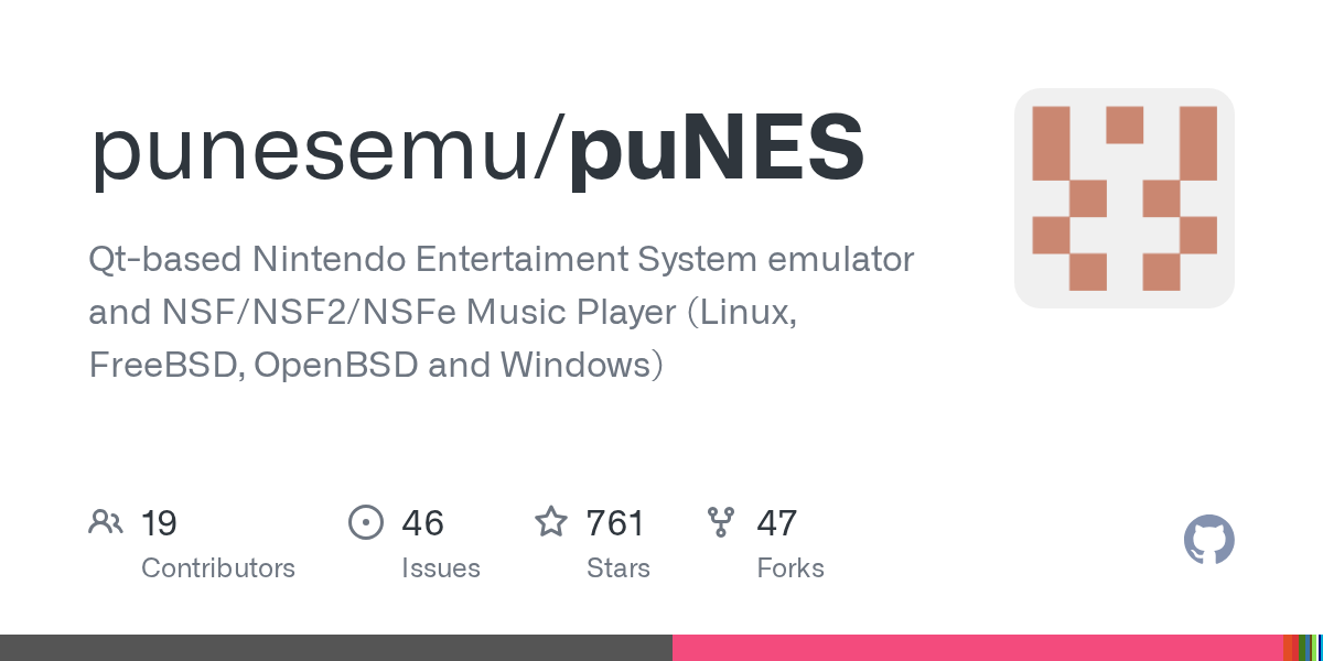 GitHub - punesemu/puNES: Qt-based Nintendo Entertaiment System emul...
