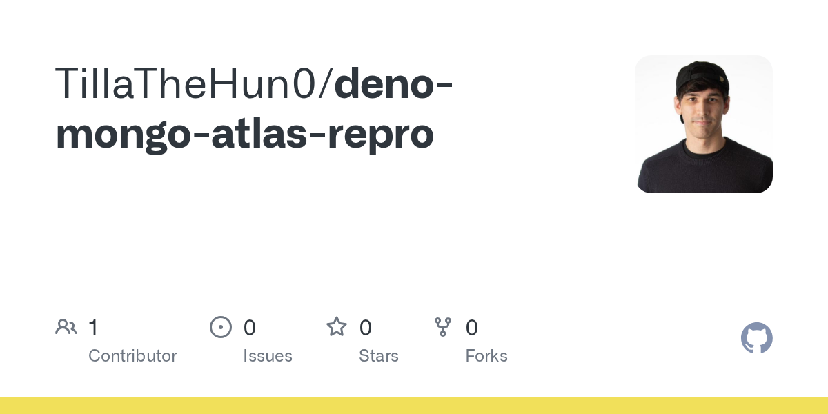 GitHub - TillaTheHun0/deno-mongo-atlas-repro