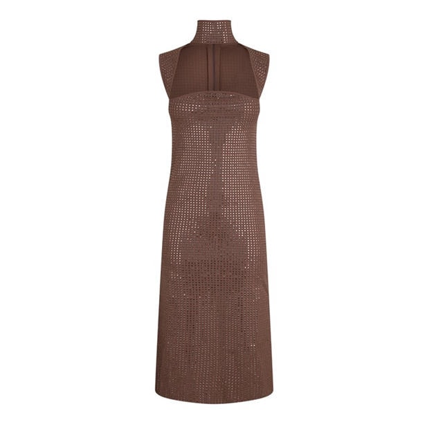 BOTTEGA VENETA: BOTTEGA VENETA Cut Out Midi Dress