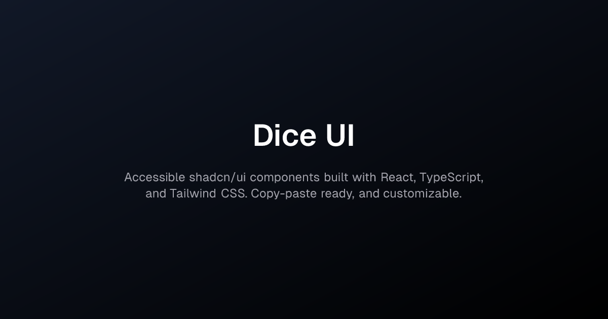 Dice UI