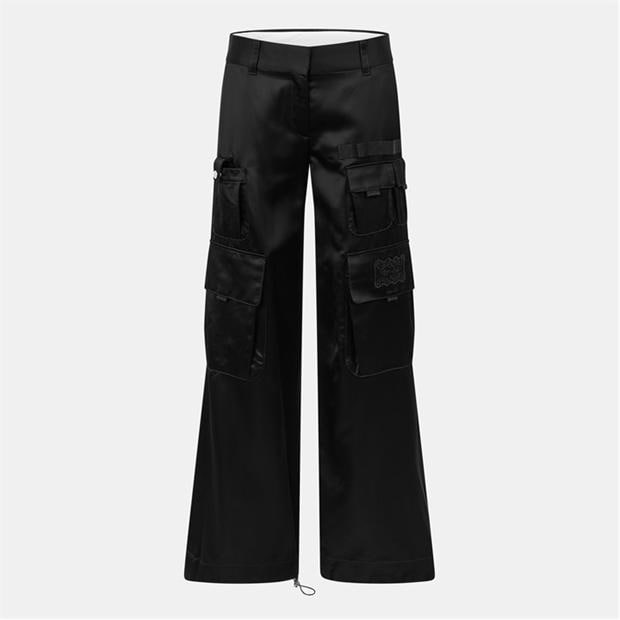 OFF WHITE: OFF WHITE Women's Relaxed Fit Cargo Trousers
