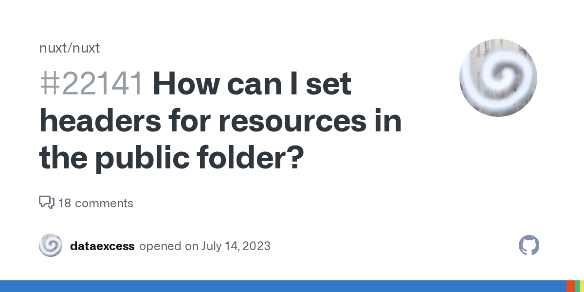 How can I set headers for resources in the public folder? · Issue ...