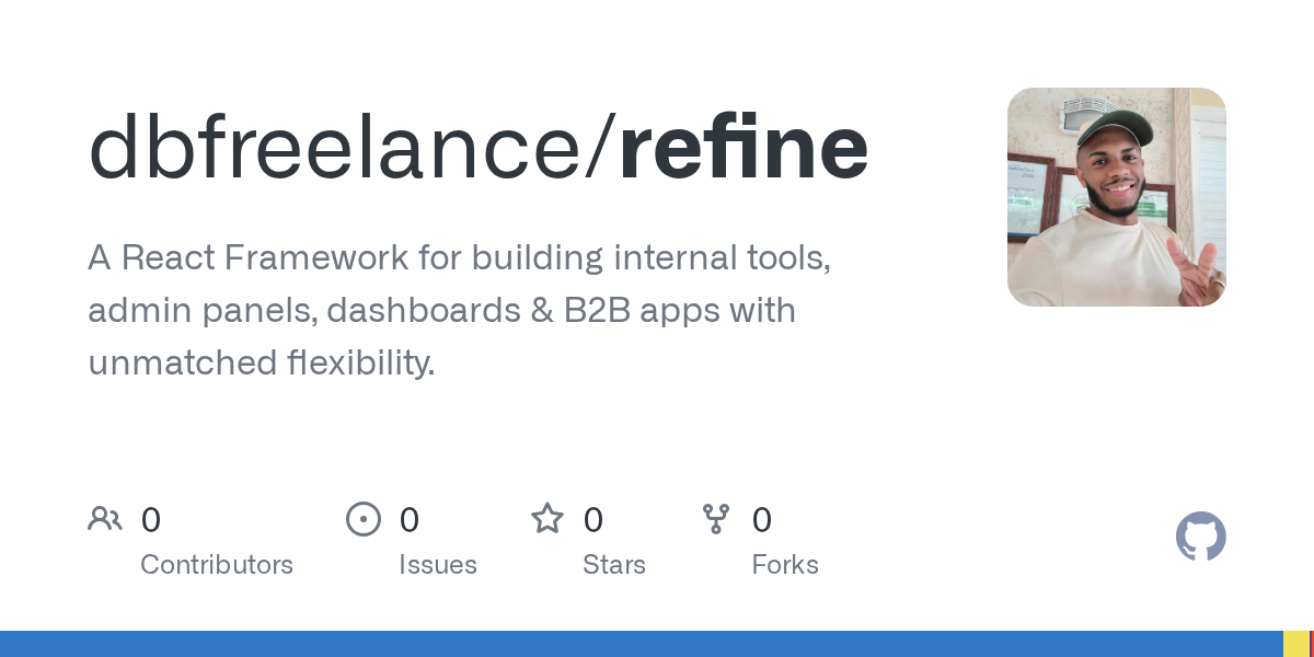 GitHub - dbfreelance/refine: A React Framework for building  intern...