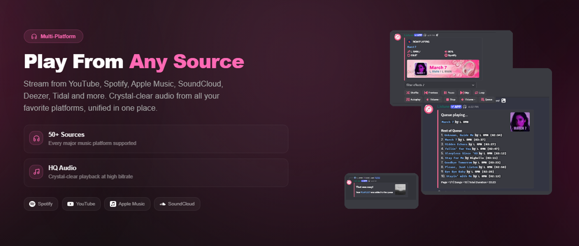 Play From Any Source