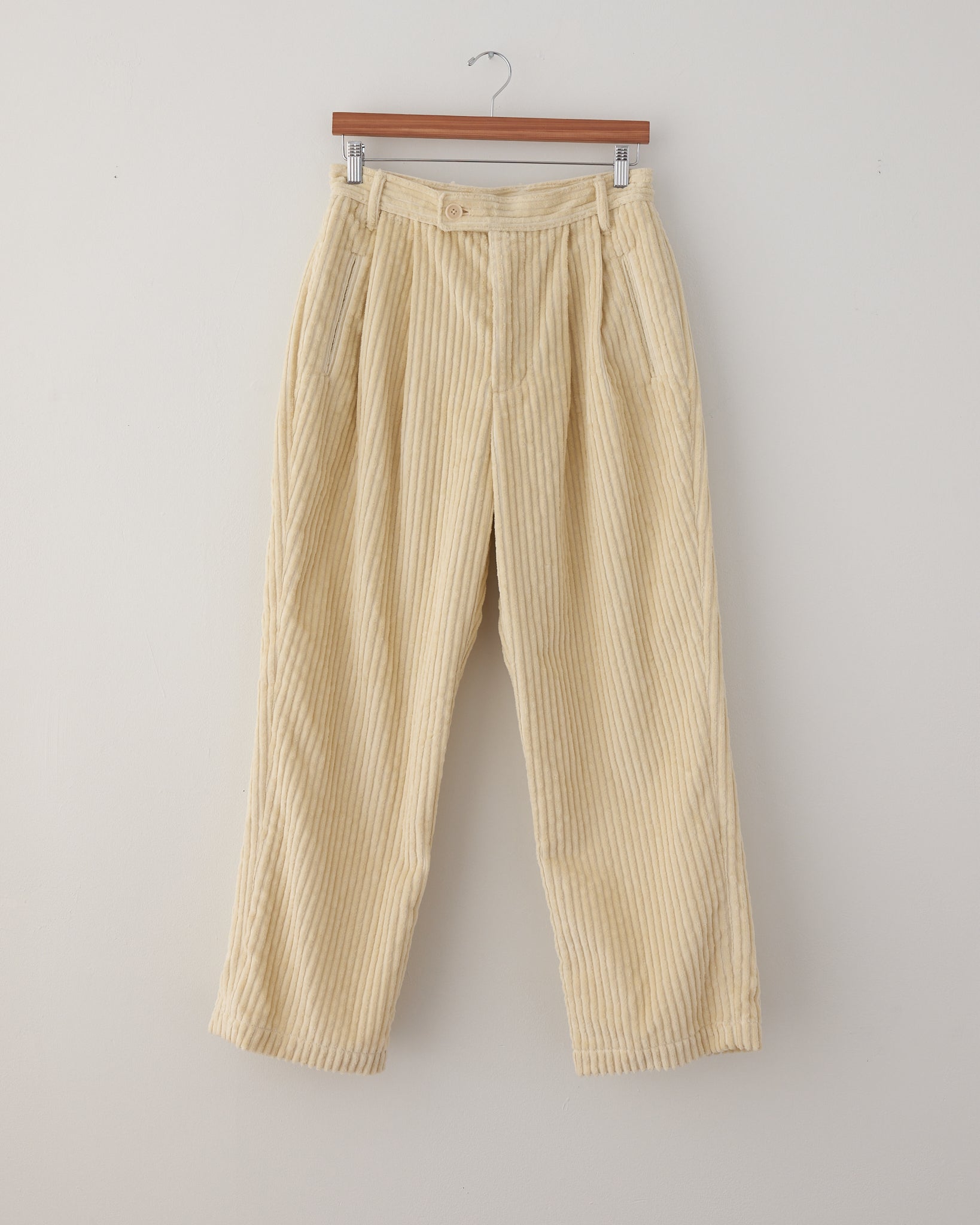Double Pleat Pants, Corduroy