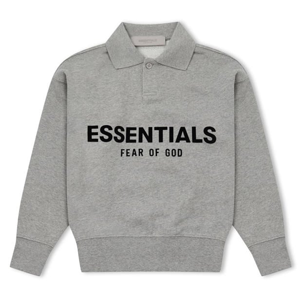 FEAR OF GOD ESSENTIALS: FEAR OF GOD ESSENTIALS Unisex Kids' Long Sleeve Polo Shirt
