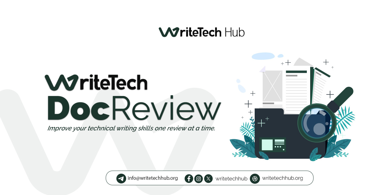 GitHub - WriteTech-Hub/writetech-doc-review: WriteTech DocReview Se...