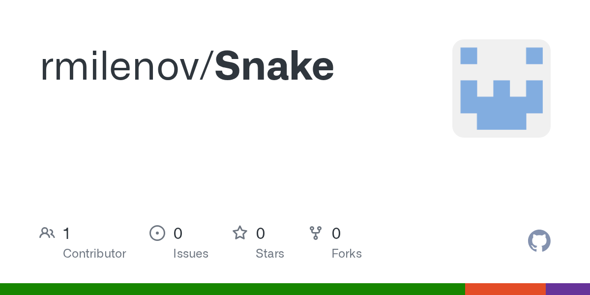 GitHub - rmilenov/Snake