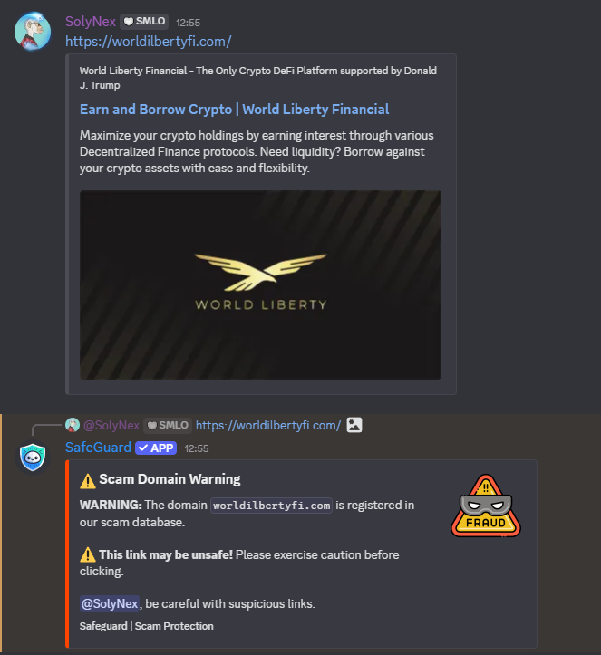 Link Warning