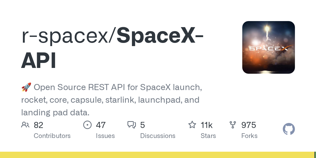 SpaceX-API/queries.md at master · r-spacex/SpaceX-API