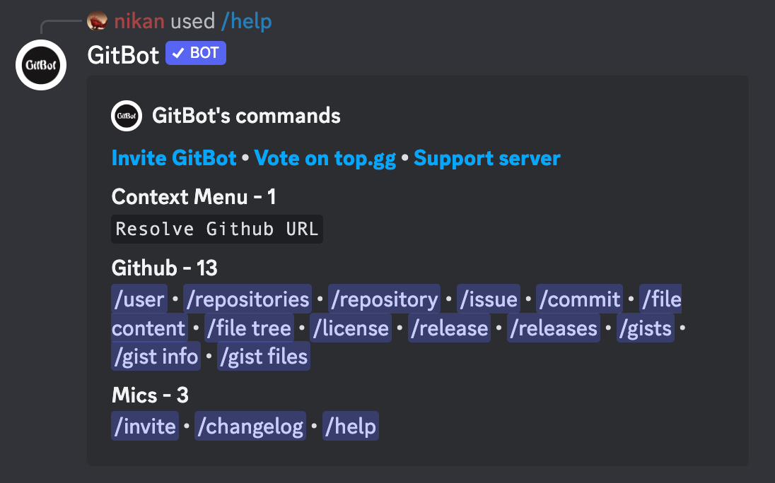 GitBot | Discord App Directory