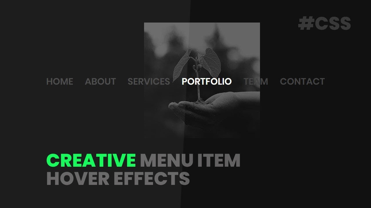 Creative Menu Item Hover Effects | CSS Hover Effects