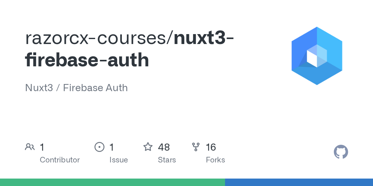 GitHub - razorcx-courses/nuxt3-firebase-auth: Nuxt3 / Firebase Auth