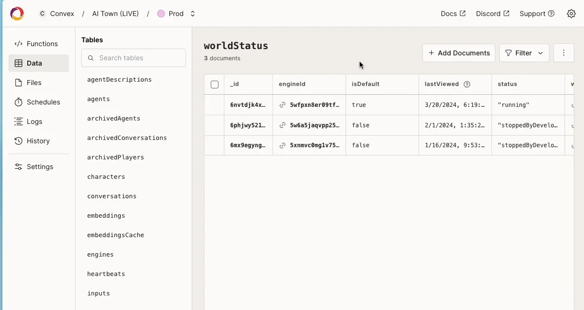 Interactive query in the dashboard