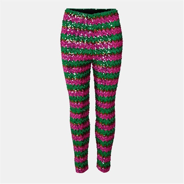 GUCCI: GUCCI Women's Sequin Slim Fit Trousers