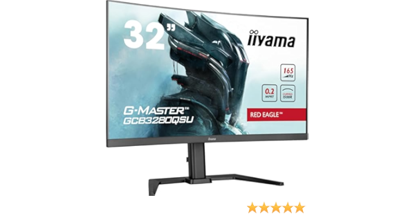 iiyama G-Master Red Eagle GCB3280QSU-B1 Curved 80cm 31,5“ VA LED Ga...