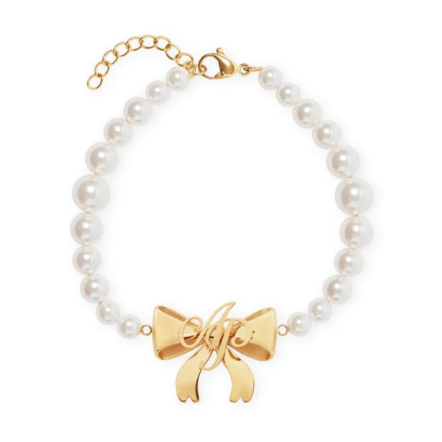 AGENT PROVOCATEUR: AGENT PROVOCATEUR Beki Pearl Bow Bracelet