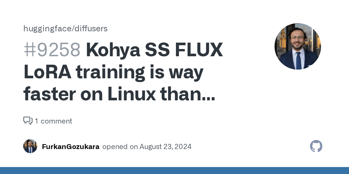 Kohya SS FLUX LoRA training is way faster on Linux than Windows any...