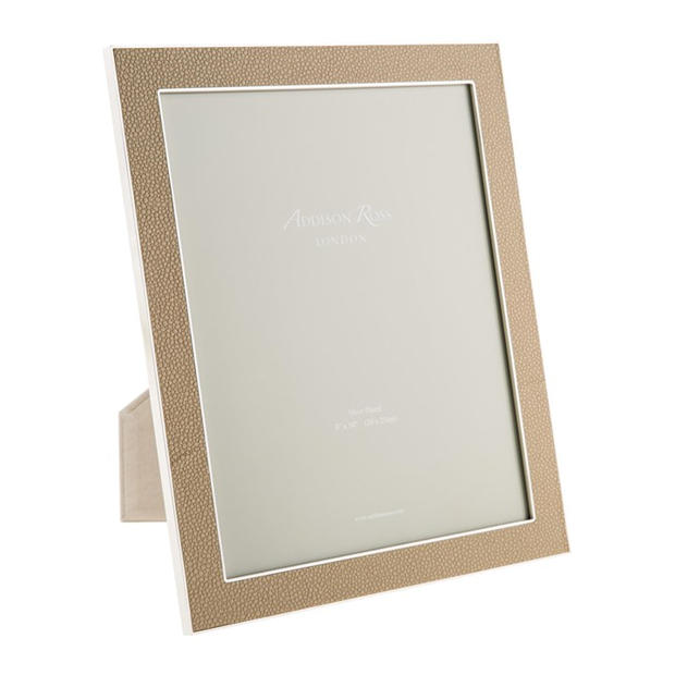 Addison Ross: Addison Ross Sand Faux Shagreen Photo Frame