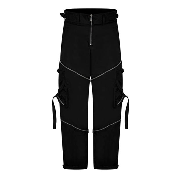 OFF WHITE: OFF WHITE Men's Zipped Mid Rise Cargo Trousers