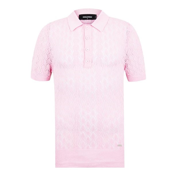 DSQUARED2: DSQUARED2 Men's Knitted Short-Sleeve Polo Shirt