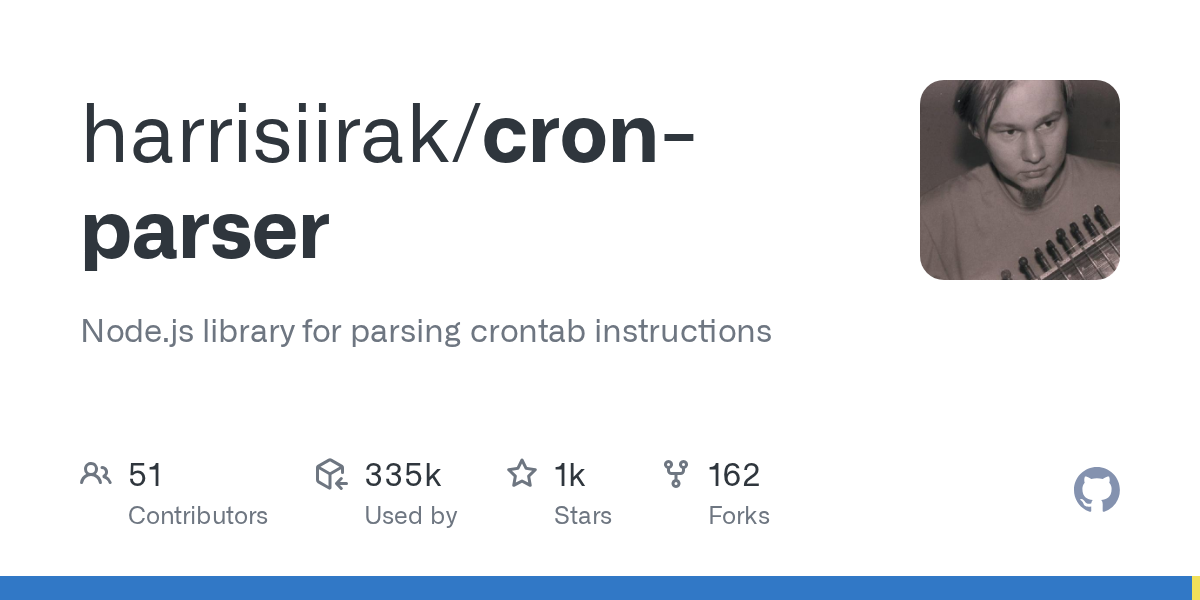 GitHub - harrisiirak/cron-parser: Node.js library for parsing cront...