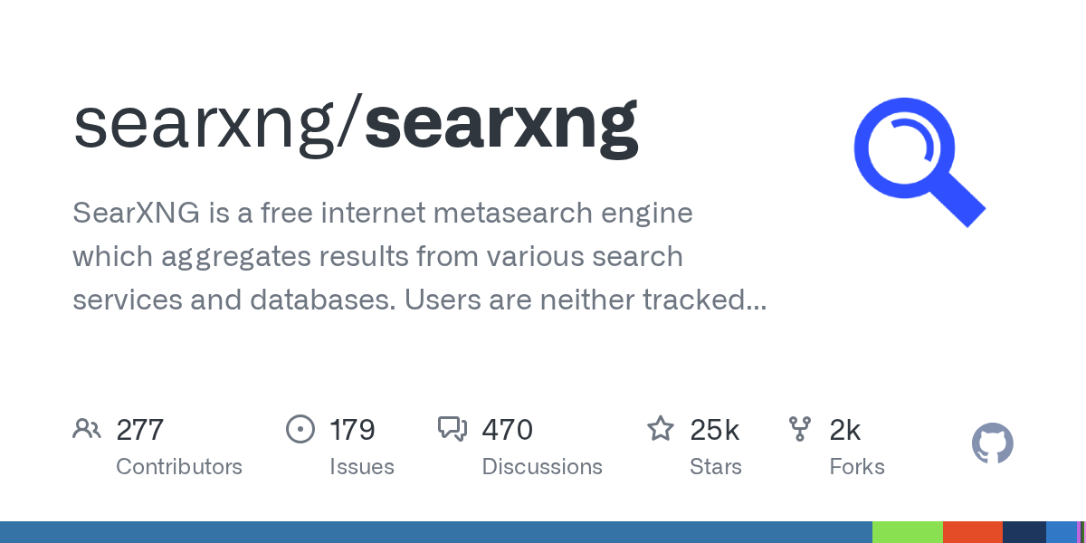 GitHub - searxng/searxng: SearXNG is a free internet metasearch eng...