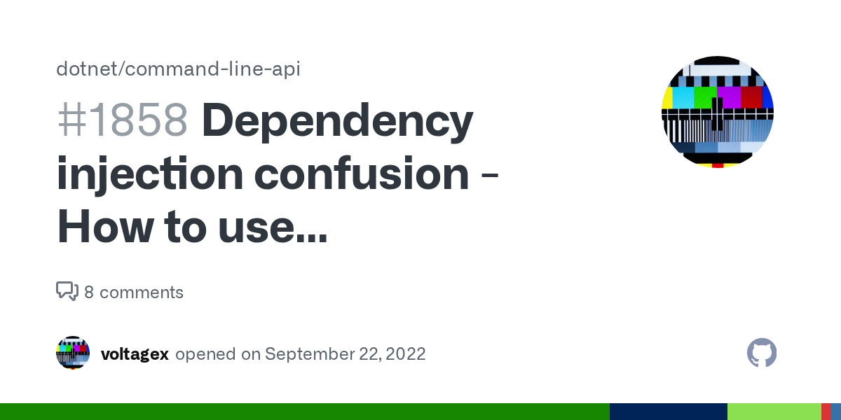 Dependency injection confusion - How to use CommandLineBuilder, Use...