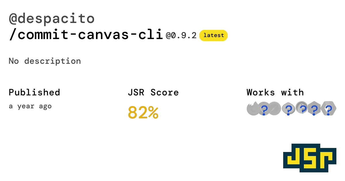 @despacito/commit-canvas-cli - JSR