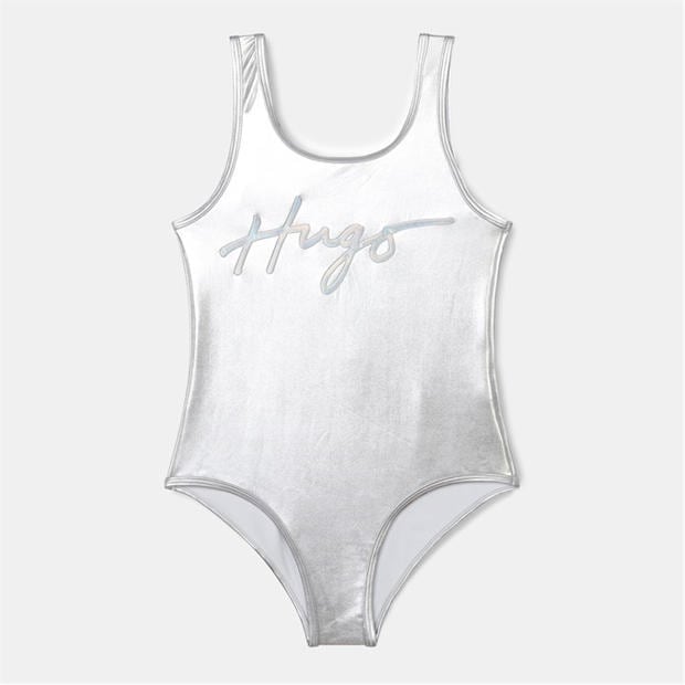 HUGO: HUGO Kids' Logo Scoop Neck Swimsuit