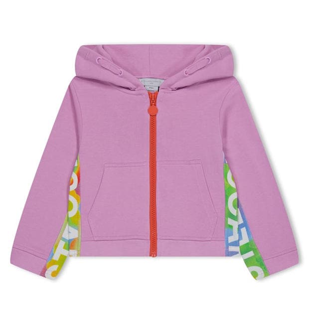 STELLA MCCARTNEY: STELLA MCCARTNEY Kids' Logo Printed Zip Hoodie