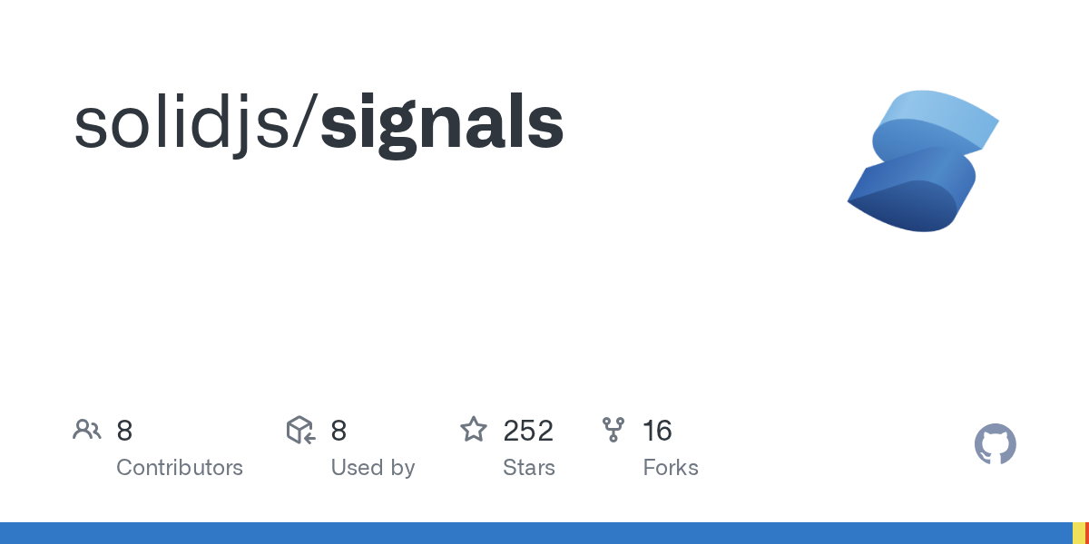 GitHub - solidjs/signals