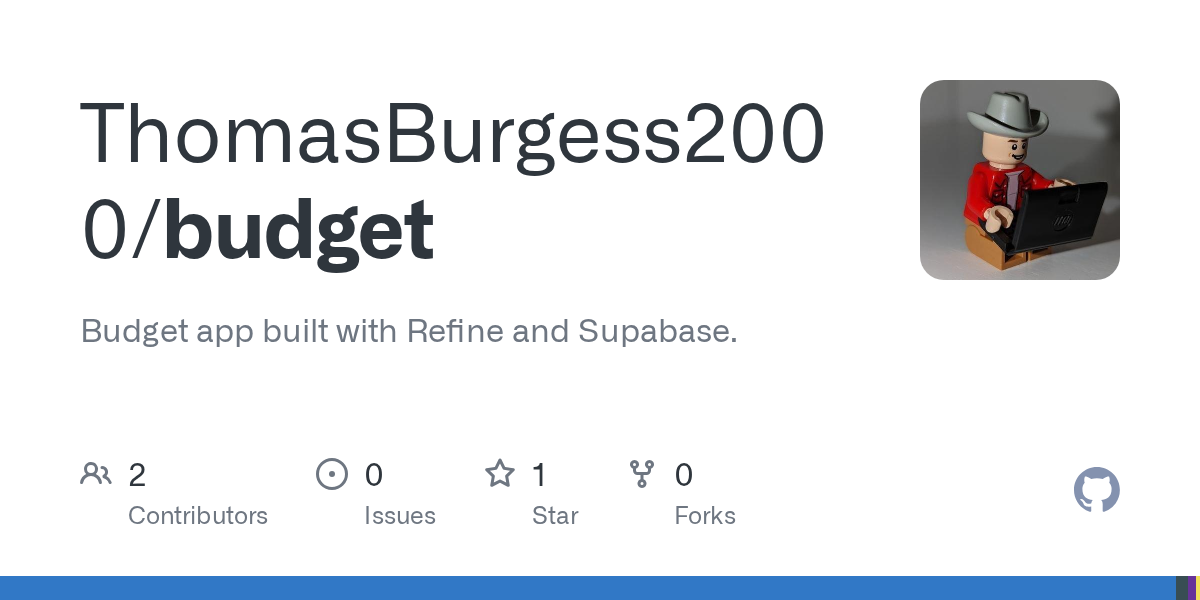 GitHub - ThomasBurgess2000/budget: Budget app built with Refine and...