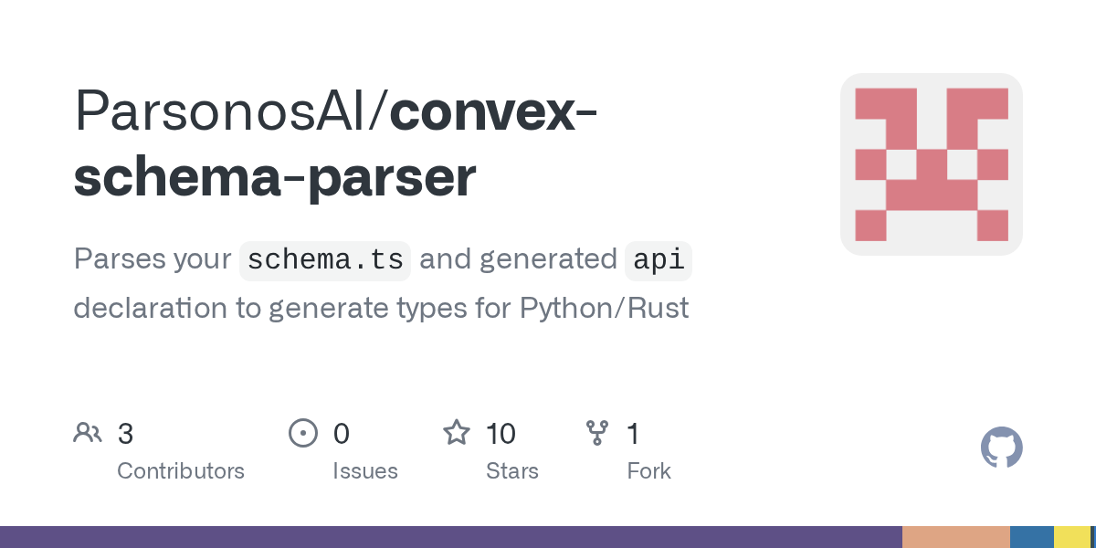 GitHub - ParsonosAI/convex-schema-parser: Parses your `schema.ts` a...