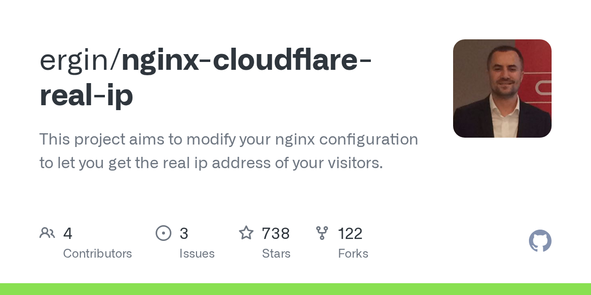 GitHub - ergin/nginx-cloudflare-real-ip: This project aims to modif...
