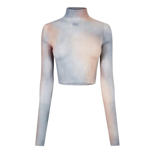 OFF WHITE: OFF WHITE Women's High Neck Ribbed Jumper
