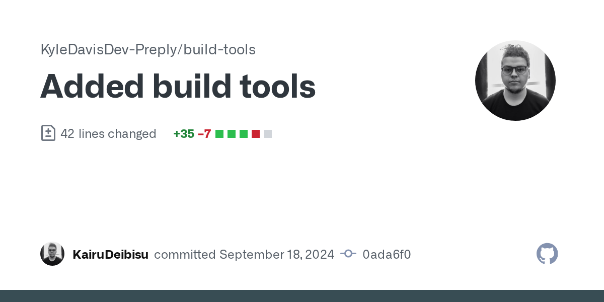 Added build tools · KyleDavisDev-Preply/build-tools@0ada6f0