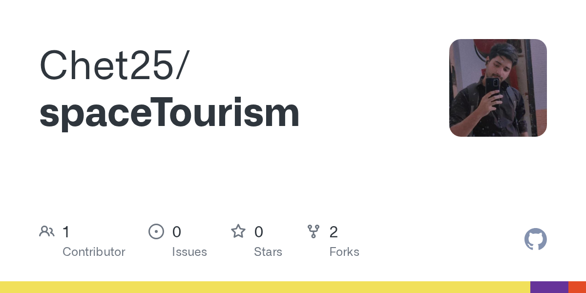 GitHub - Chet25/spaceTourism