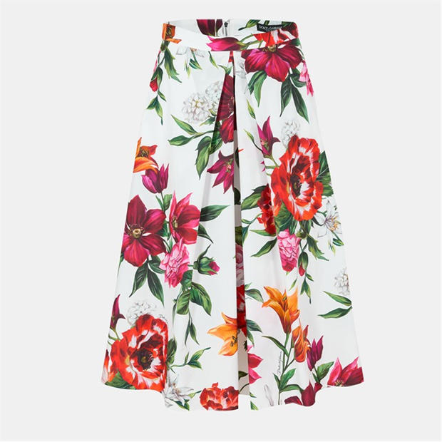DOLCE AND GABBANA: DOLCE AND GABBANA Women's Italian Tailored Midi Skirt