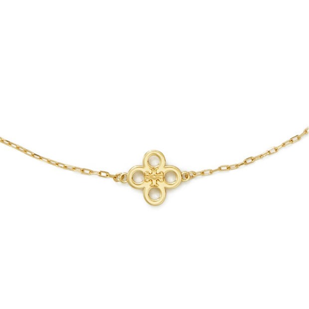 TORY BURCH: TORY BURCH Kira Clover Necklace