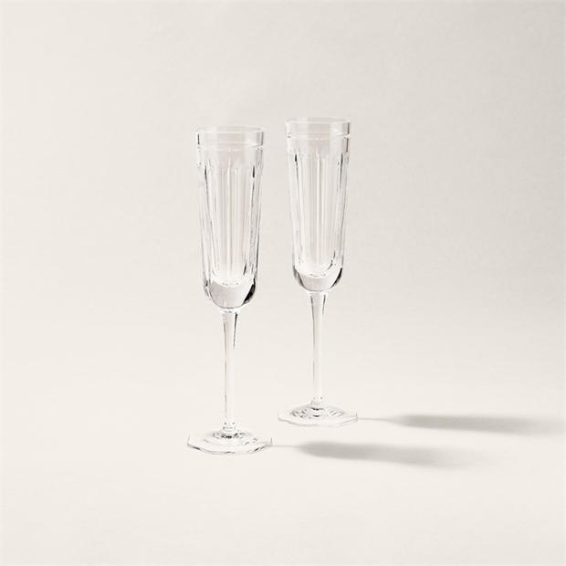 Ralph Lauren Home: Ralph Lauren Home Coraline Crystal Glass Champagne Flute - Set of 2