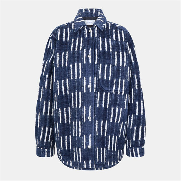 OFF WHITE: OFF WHITE Women's Oversized Relaxed Fit Overshirt