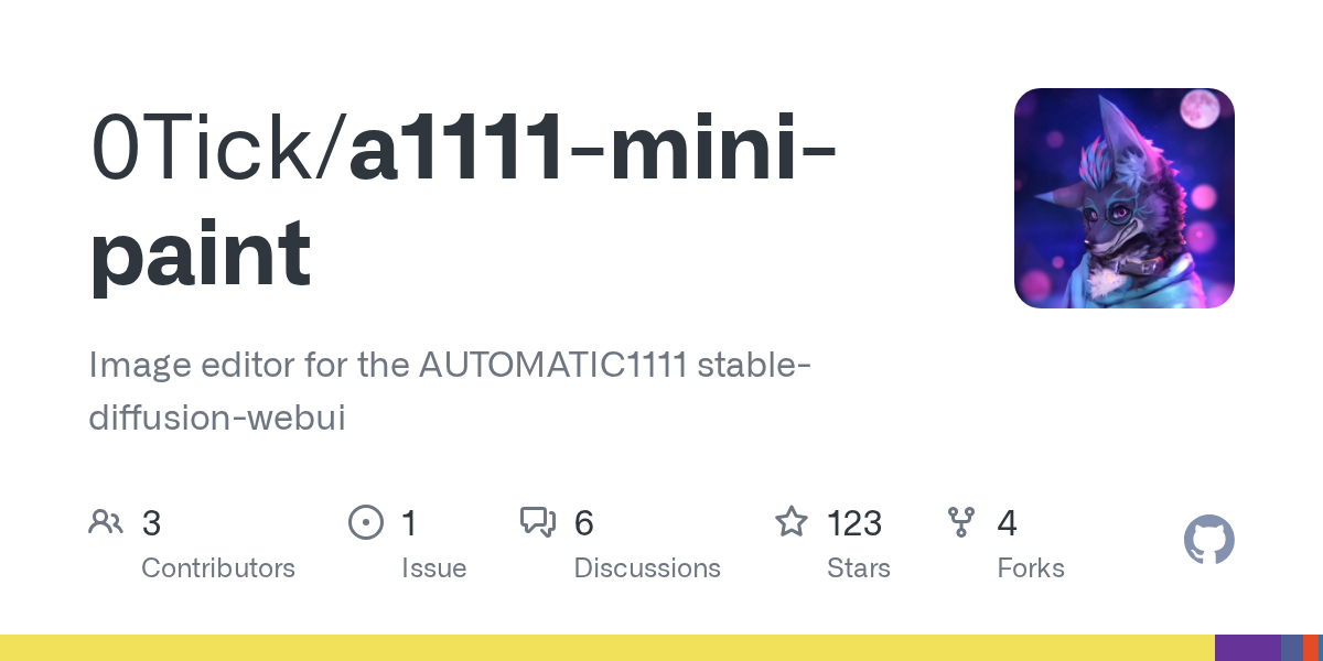 GitHub - 0Tick/a1111-mini-paint: Image editor for the AUTOMATIC1111...