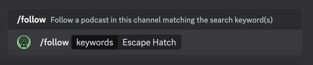 /follow Escape Hatch