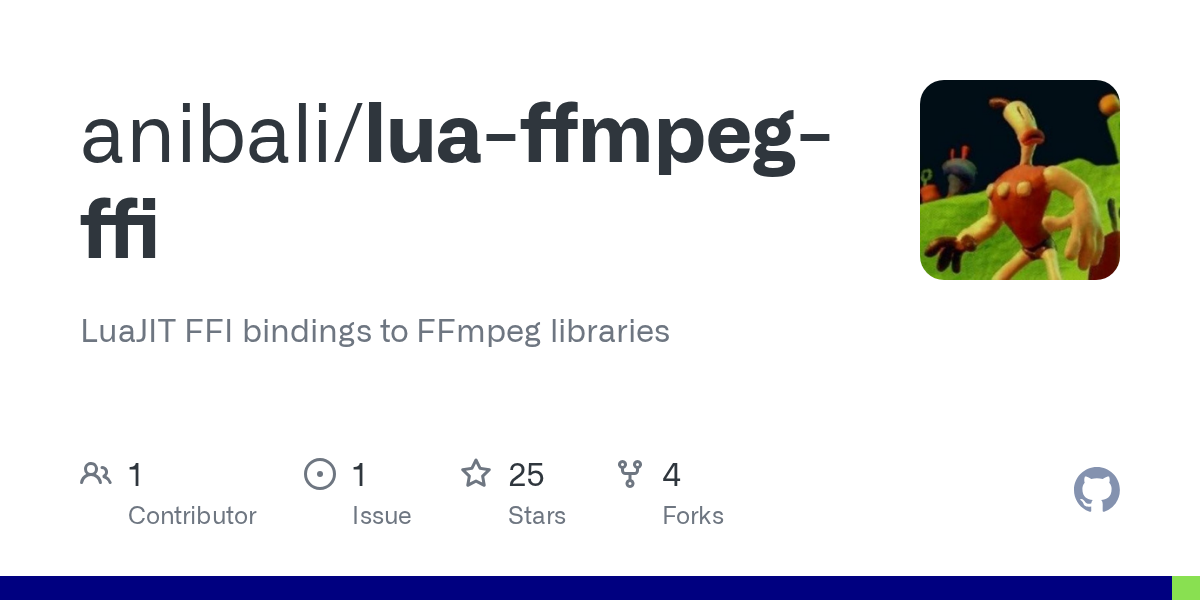 https://github.com/anibali/lua-ffmpeg-ffi - Silk.NET