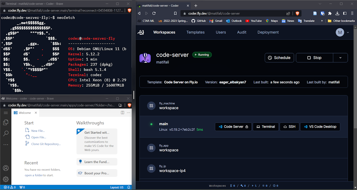 Remote developer environments on Fly.io