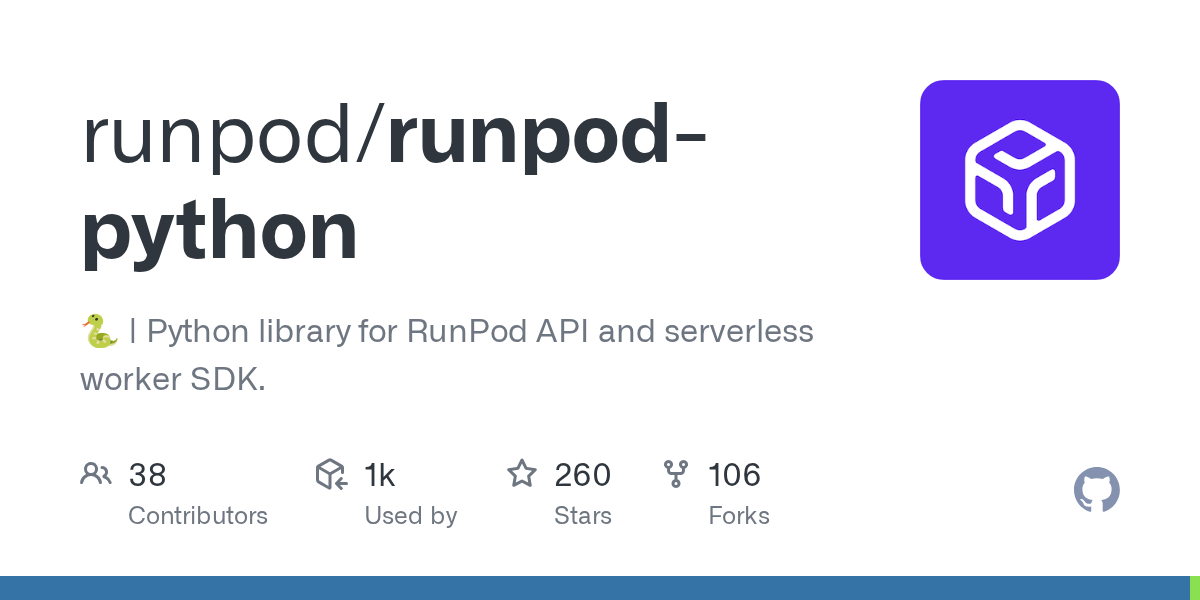 runpod-python/runpod at main · runpod/runpod-python